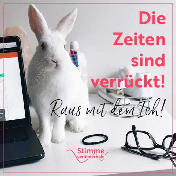 sicheres Auftreten - Die Zeiten sind verrückt